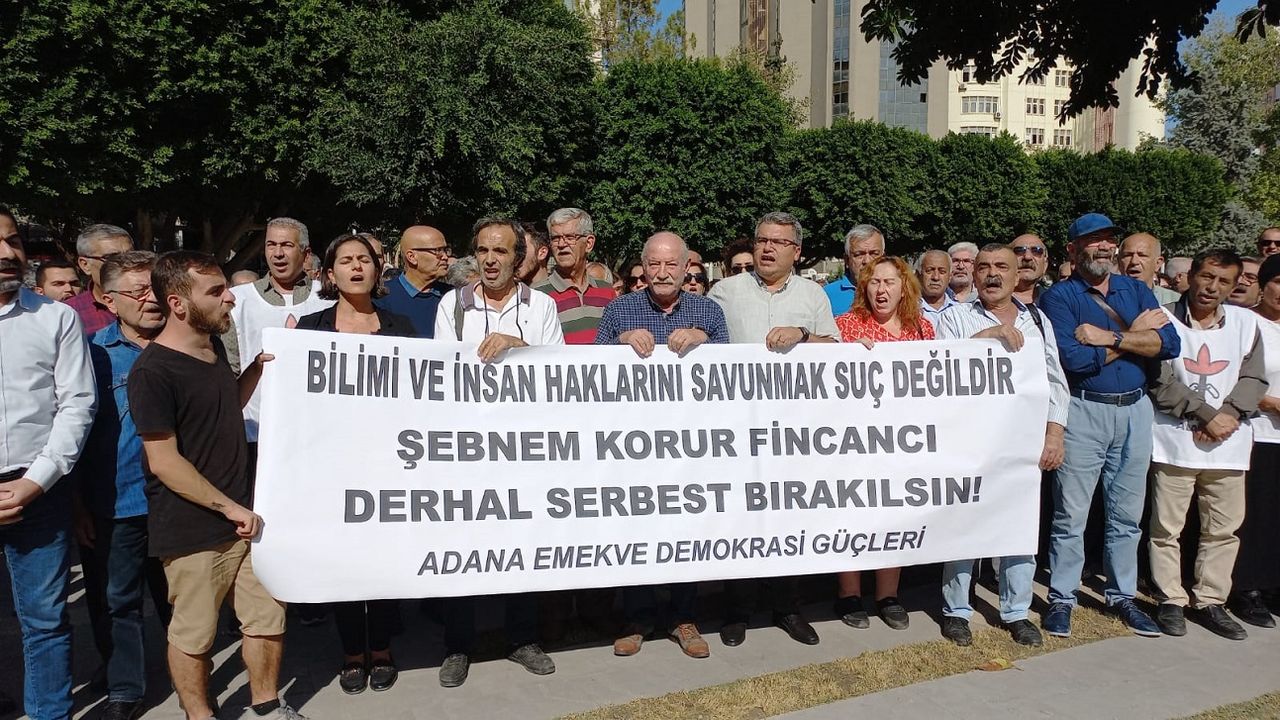 Adana Emek ve Demokrasi Güçleri, Şebnem Korur Fincancı için Alanda