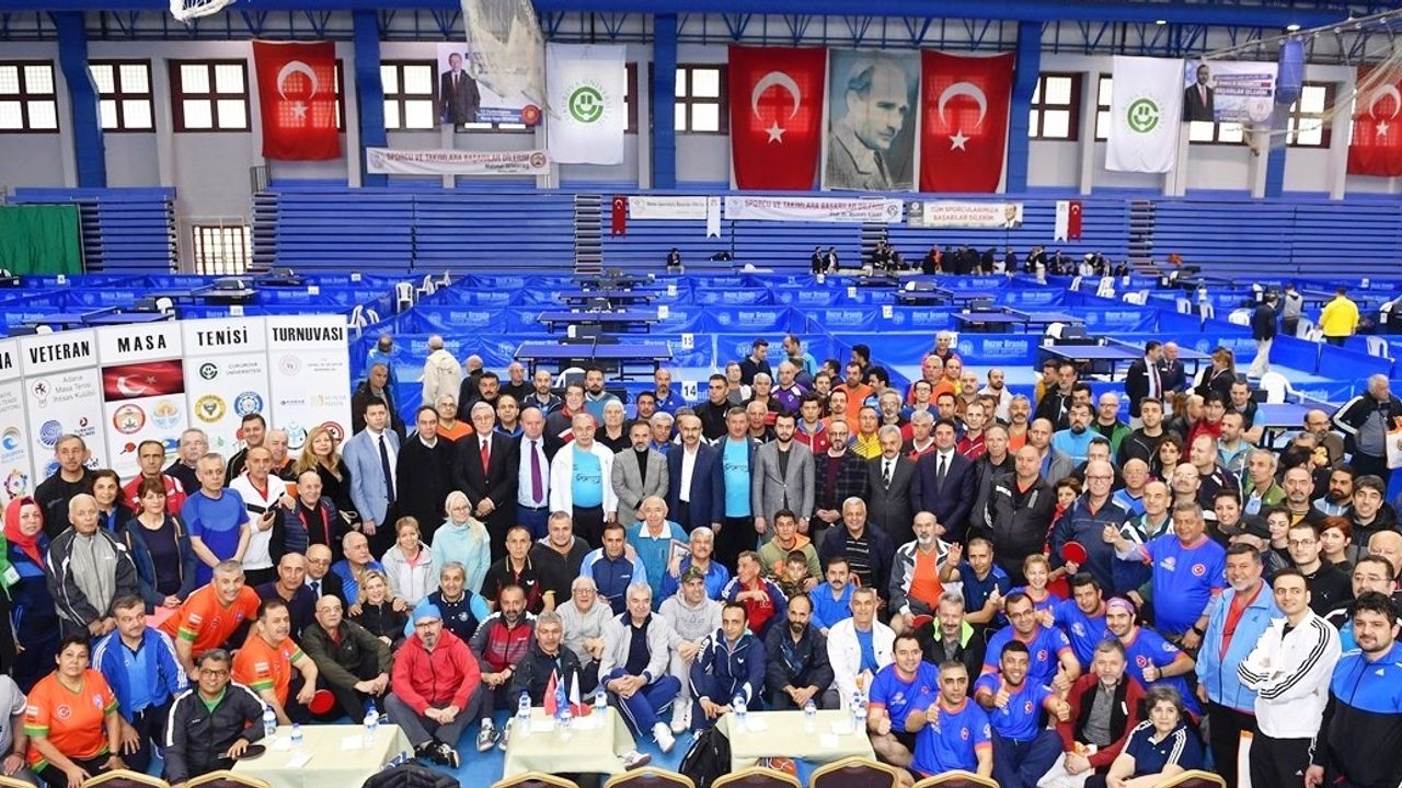 10. Uluslararası Adana Veteranlar Masa Tenisi Turnuvası 11-12 Mart 2023’de yapılacak