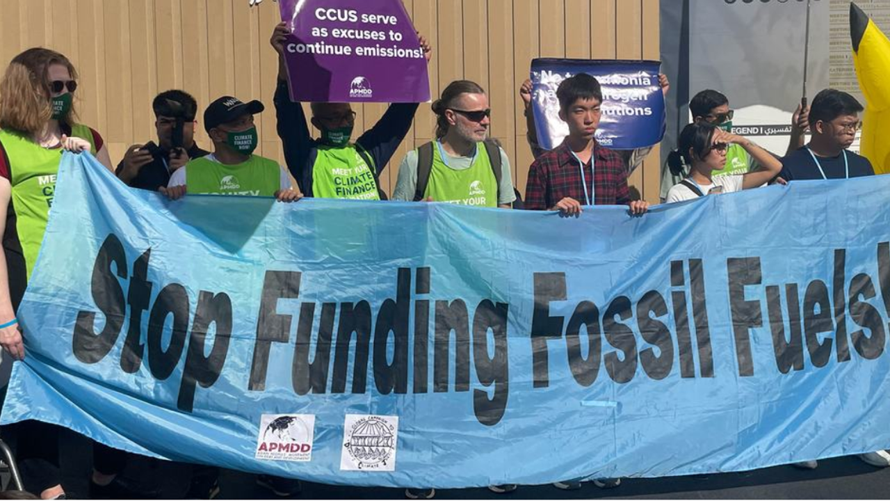 Fosil yakıt enerjisinin finansmanını durdurun! Ölüme sponsor olmayı bırakın!
