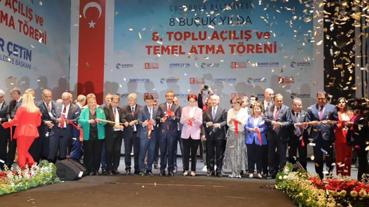 Kemal Kılıçdaroğlu ve Meral Akşener Adana’da; Çukurova Belediyesi’nin toplu açılış törenine katıldı.