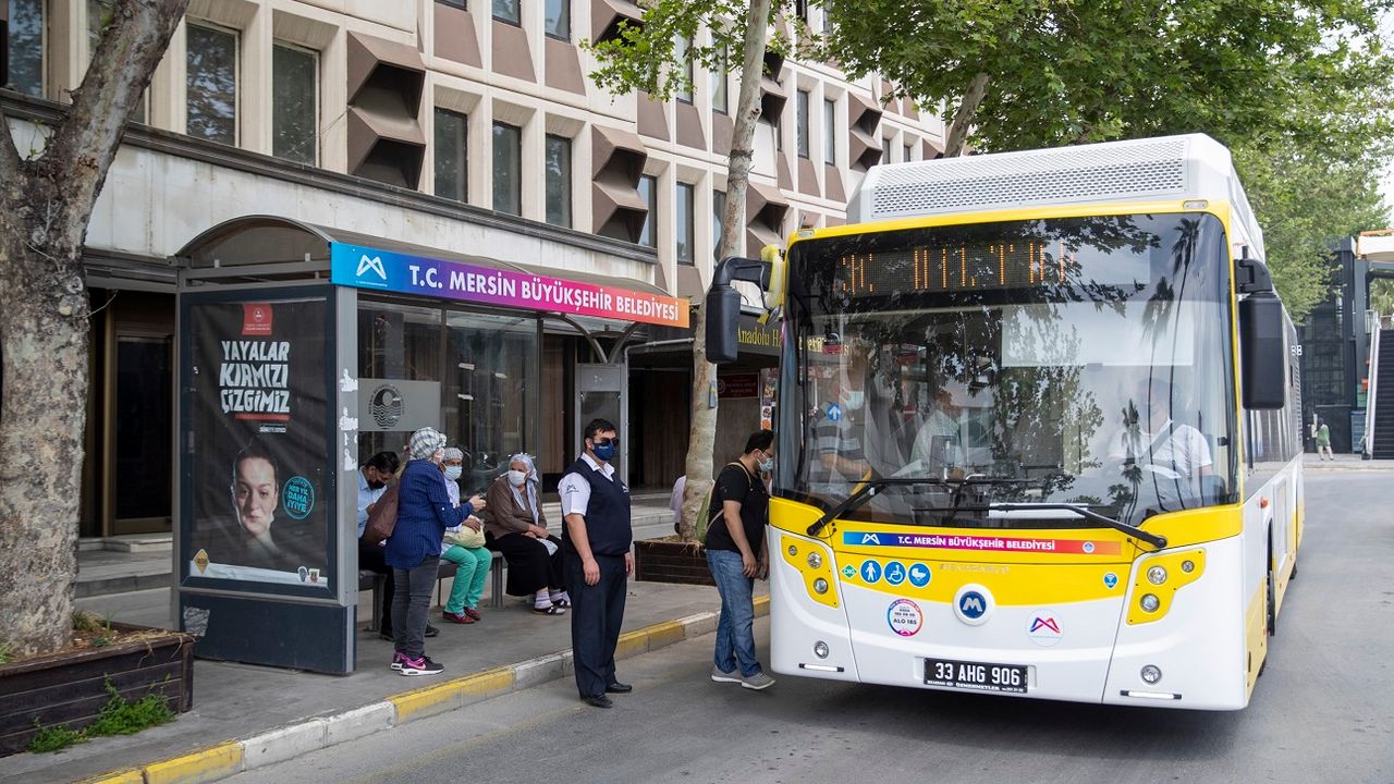 Mersin’de belediye otobüslerinin kullanımı artıyor