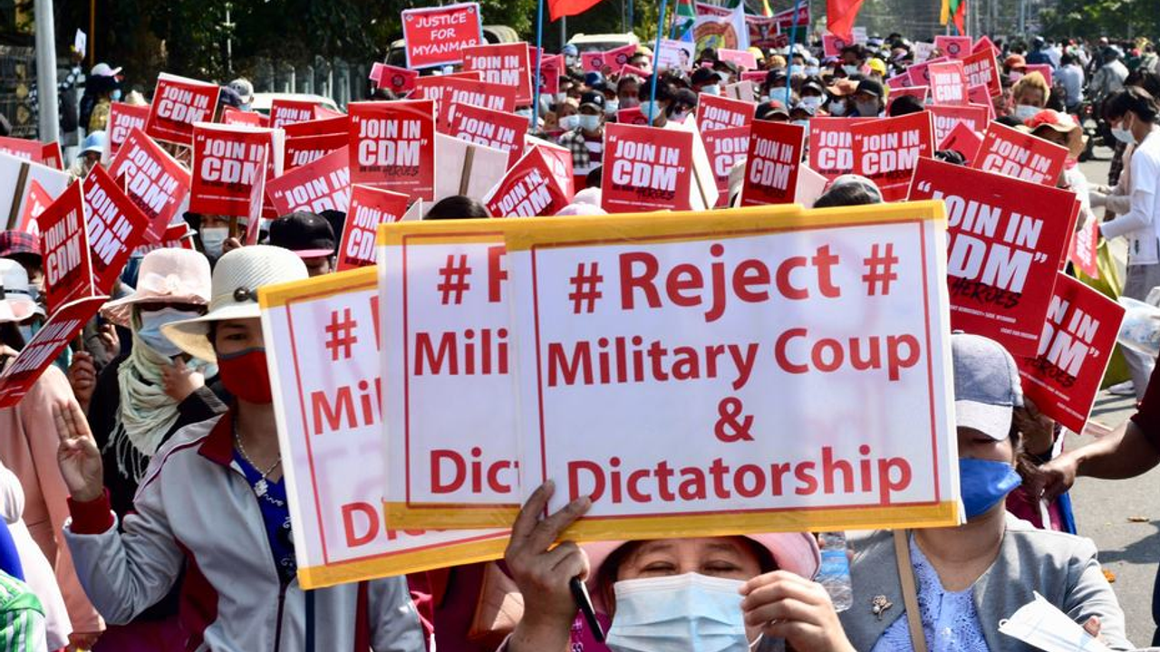 BM, Myanmar'ın askeri cuntasının meşruiyetini reddedin