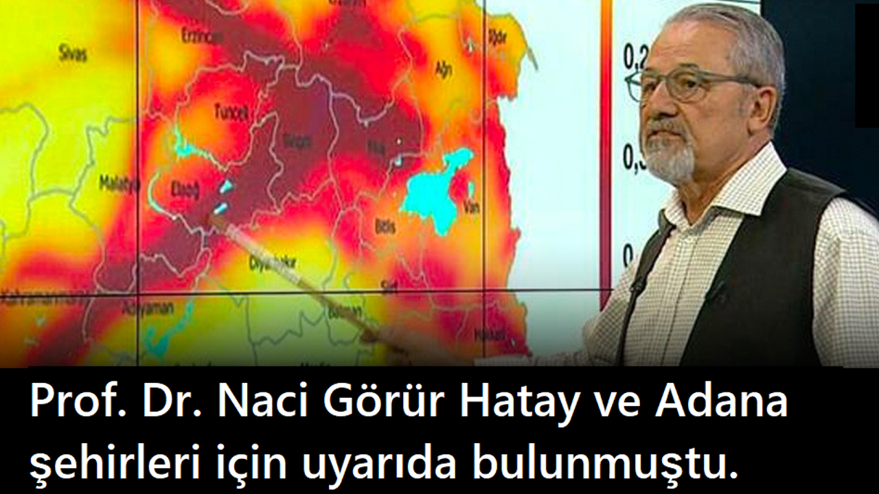 "Sırada Adana ve Kıbrıs'ta da benzer büyüklükte bir deprem riski var"