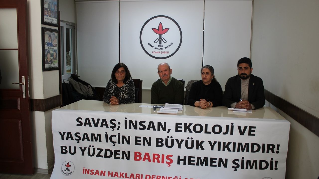 Adana İHD, "Savaşın Neden Olduğu Ekolojik Yıkım" Başlıklı Açıklama Yaptı