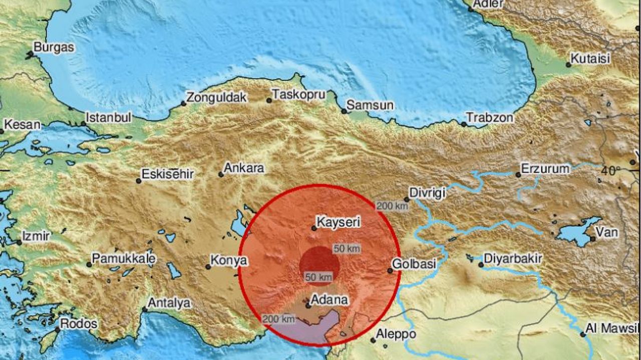 Adana'nın Saimbeyli İlçesinde 4.4 Şiddetinde ki Deprem Korku Yarattı