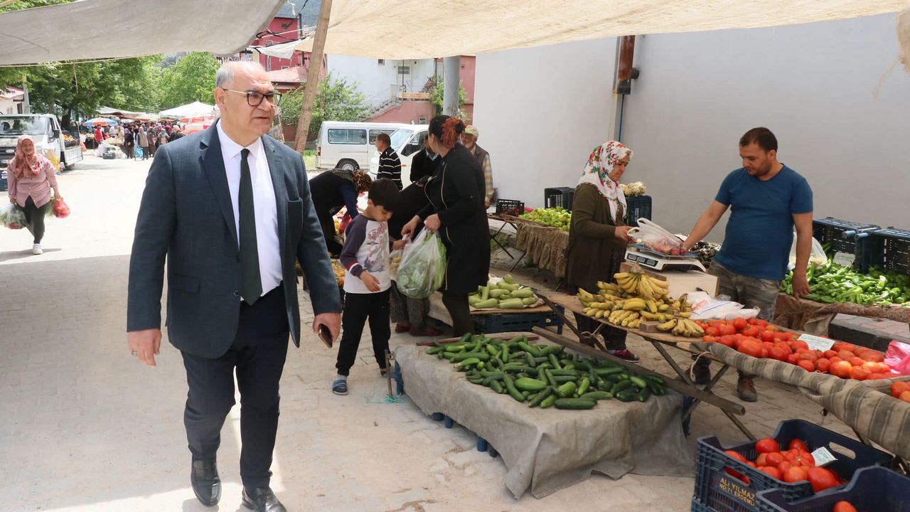 Başkan Mustafa Çay’dan İş Takibi ve Pazar Ziyareti