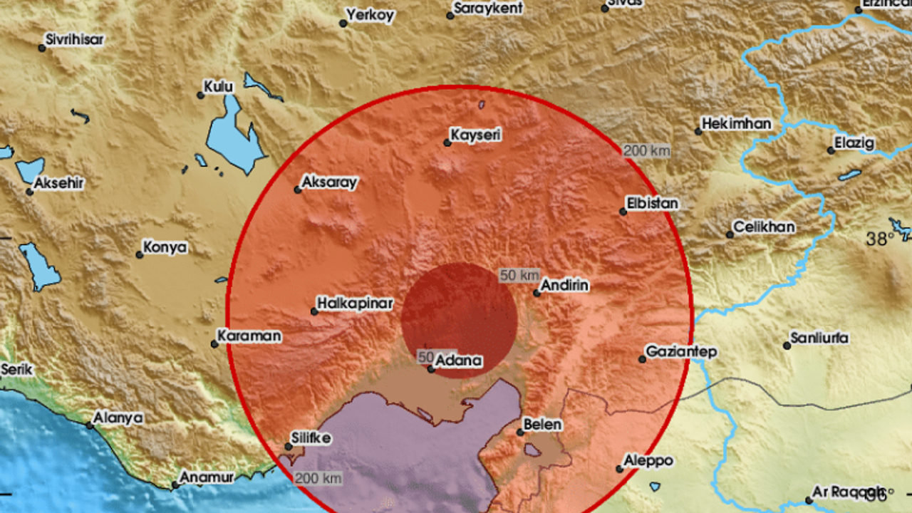 Adana, Kozan ve Osmaniye'de 5,7 Şiddetinde Deprem Oldu