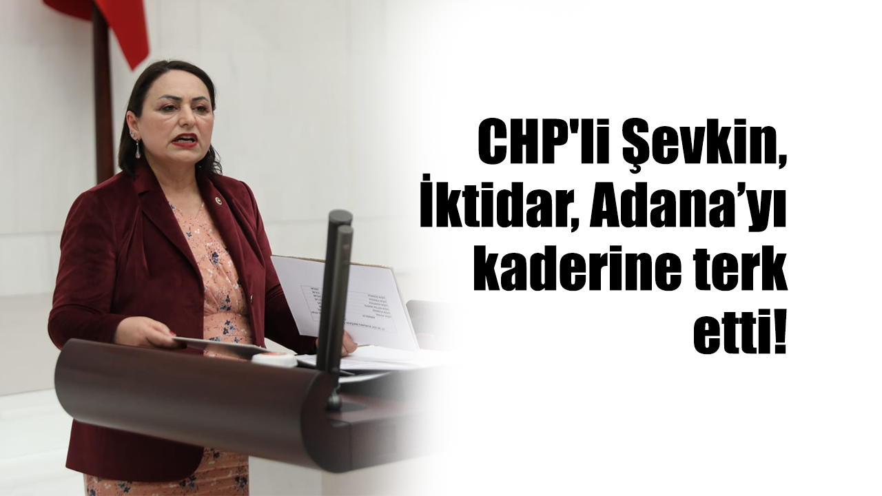 CHP'li Şevkin, İktidar, Adana’yı kaderine terk etti!