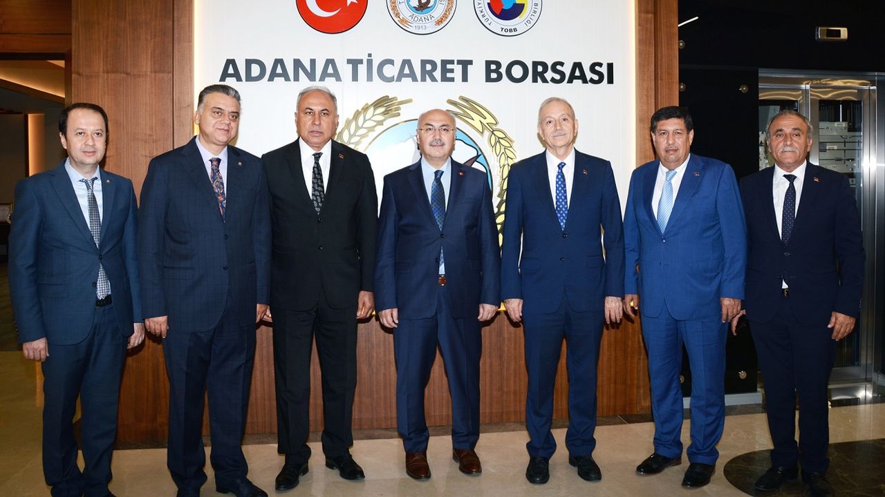 Adana Valisi Yavuz Selim Köşger, Adana Ticaret Borsasını ziyaret ederek, ATB Kompleksinde incelemelerde bulundu