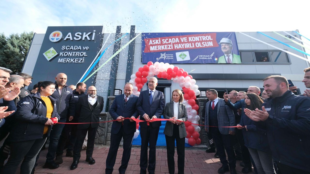 Adana Büyükşehir Belediyesi ASKİ SCADA Kontrol Merkezi törenle hizmete girdi
