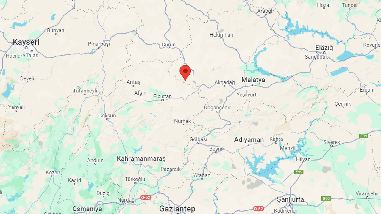 AFAD' a göre Malatya'nın Akçadağ, Kandilli'ye göre Darende İlçesinde 4.8 büyüklüğünde deprem meydana geldi