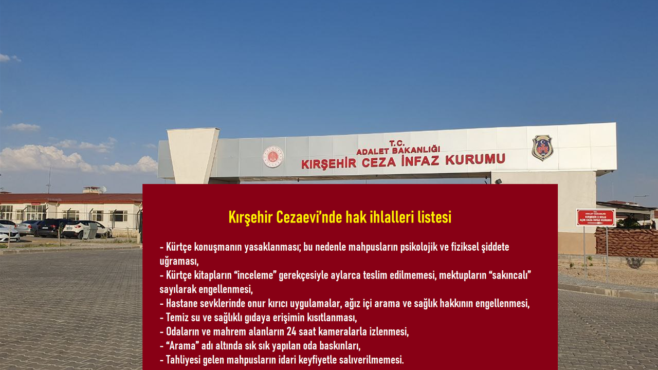 “Kırşehir Cezaevi’nde Tecrit ve İşkence Artık Olağan Hale Geldi”