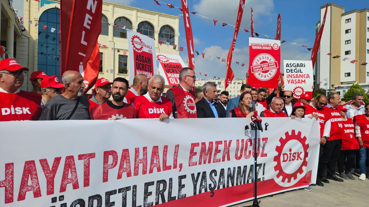 DİSK Başkanı Arzu Çerkezoğlu: “Bir avuç zengin için değil, milyonlar için adalet istiyoruz!”
