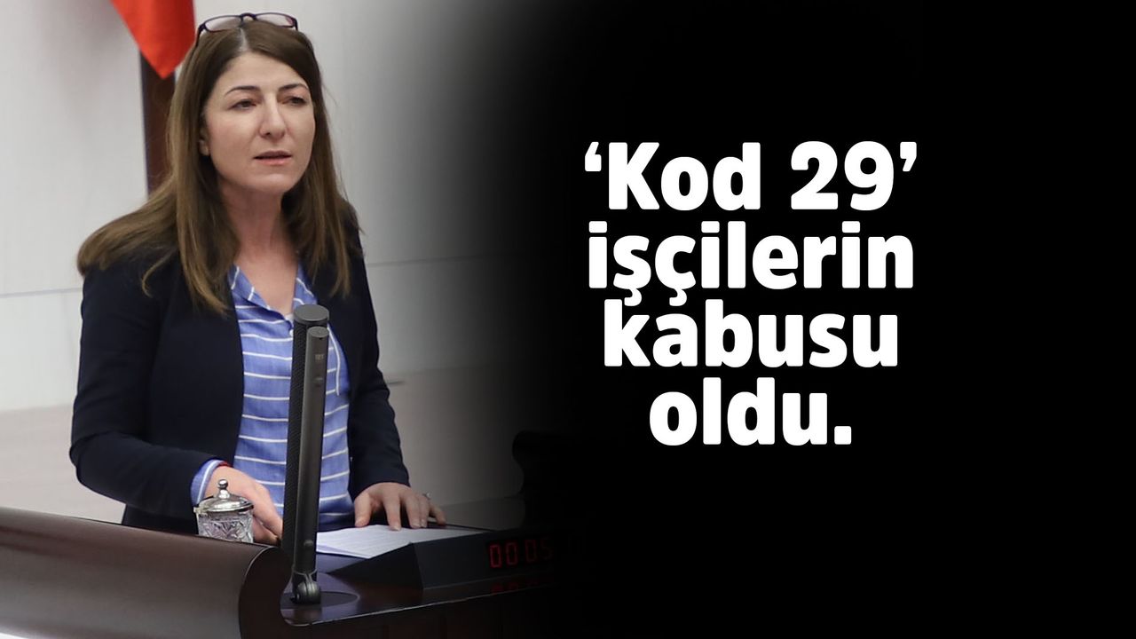 HDP'li Gülüm: ‘Kod 29’ işçilerin kabusu oldu.