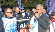 Adana’da KESK’in iş bırakma eylemi: KHK’li Münir Korkmaz KHK sorununa dikkat çekti