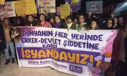 Adana'da Kadınlar 25 Kasım'da Sokaklarda "Şiddete Hayır" dedi