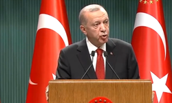 Cumhurbaşkanı Erdoğan, kabine toplantısı sonrası açıklama yapıyor.