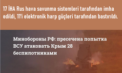 Ukrayna'ya ait 28 insansız hava aracı Kırım'a saldırmaya çalıştı