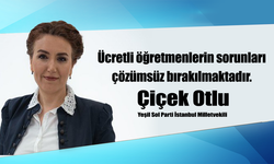 Yeşil Sol Partili Çiçek Otlu: Ücretli öğretmenlerin sorunları çözümsüz bırakılmakta