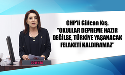 CHP'li Gülcan Kış, “OKULLAR DEPREME HAZIR DEĞİLSE, TÜRKİYE YAŞANACAK FELAKETİ KALDIRAMAZ”