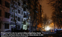 10 Rus balistik füzesinin Kiev-Ukrayna'yı hedef alması sonucu 50'den fazla kişi yaralandı