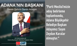 Zeydan Karalar, Adana Büyükşehir Belediye Başkan Adayı Olarak Tekrar Gösterildi