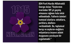 George Aslan, 1915’te Ermeni ve Asuri/Süryanilerin maruz kaldığı soykırıma ilişkin araştırma önergesi verdik