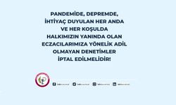 Türk Eczacıları Birliği: Adil Olmayan Eczane Denetimleri İptal Edilmelidir!