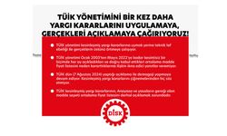 DİSK, TÜİK yönetimini bir kez daha yargı kararlarını uygulamaya, gerçekleri açıklamaya çağırıyoruz!