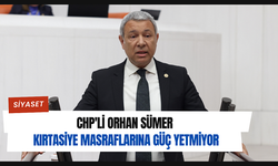 CHP’li Orhan Sümer, Okul Öncesi Kırtasiye Masraflarını TBMM Gündemine Taşıdı