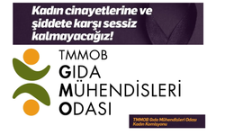 TMMOB Gıda Mühendisleri Odası Kadın Komisyonu; Kadın Cinayetlerine ve Şiddete Karşı Sessiz Kalmayacağız!