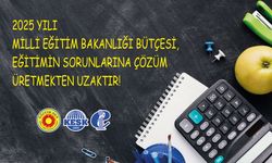 Eğitim Sen: 2025 Yılı Milli Eğitim Bakanlığı Bütçesi, Eğitimin Sorunlarına Çözüm Üretmekten Uzak