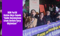 DEM Partili Milletvekili Ceylan Akça Cupolo: “Kadın Dayanışması Erkek Devlete Karşı Güçleniyor”