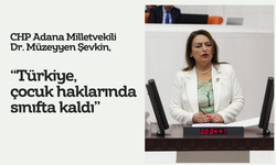 CHP Adana Milletvekili Dr. Müzeyyen Şevkin, “Türkiye, çocuk haklarında sınıfta kaldı”