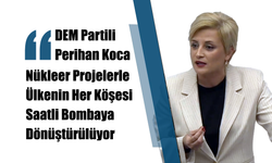 DEM Partili Perihan Koca: "Nükleer Projelerle Ülkenin Her Köşesi Saatli Bombaya Dönüştürülüyor"