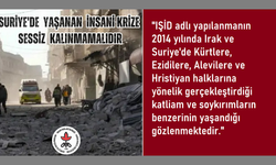 İHD; Demokratik kamuoyunu Suriye'de yaşanan ağır insani krizin önlenmesi için duyarlı olmaya davet ediyoruz