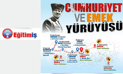 Eğitim İş’ten ‘Cumhuriyet ve Emek Yürüyüşü’: Laik Eğitim ve Emek İçin Alanlardayız!