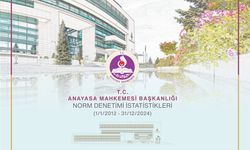 Anayasa Mahkemesi Norm Denetimi İstatistikleri (1 Ocak 2012 - 31 Aralık 2024) Yayımlandı