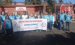 Hekim Birliği Sendikası Adana Şubesi'nden İş Bırakma Eylemi: "Haklarımızı İstiyoruz!"