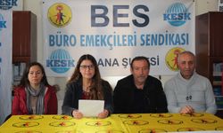 BES Adana Şube: "Vergide, Gelirde Adalet, Sorunlarımıza Çözüm İstiyoruz!"