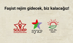 SYKP, Yeşil Sol Parti ve Sosyalistler Partisi: "Bu pisliği zulmünüze karşı direnenler temizleyecek!"