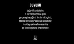 CHP, Avcılar Mitingini Erteledi