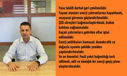 Eser Demirçin: "Zeytinlik alanların taşınması mümkün değildir"