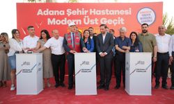 Adana’nın ilk yürüyen merdivenli yaya üst geçidinin temeli atıldı