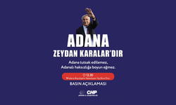 CHP'den Zeydan Karalar İçin Adana’da Basın Açıklaması: “Adana Tutsak Edilemez, Adanalı Haksızlığa Boyun Eğmez!”