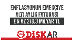 DİSK-AR: Emek Gelirlerinde 6 Ayda En Az 218,3 Milyar TL Kayıp Yaşandı