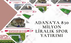 Adana’ya 830 Milyon Liralık Spor Yatırımı