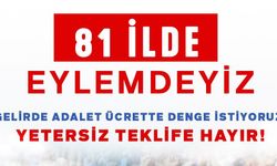 Memur-Sen’den 81 İlde Eylem: “Yetersiz Teklife Hayır”
