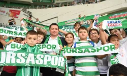 Başkan Aydın, Bursaspor maçını çocuklarla izledi