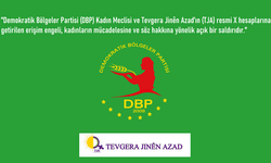 DEM Parti Kadın Meclisi: “Kadınların sesi susturulamaz, kadın mücadelesi engellenemez”
